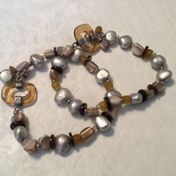 Silpada mixed stone stretch bracelets (2)